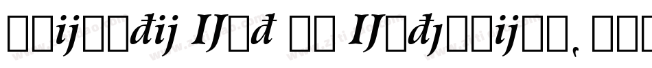 Chianti Ext BT Extension字体转换